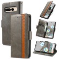 For Google Pixel 7 CaseNeo Splicing Dual Magnetic Buckle Leather Phone Case(Gray)