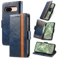 For Google Pixel 8a CaseNeo Splicing Dual Magnetic Buckle Leather Phone Case(Blue)