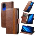 For Tecno Pova 4 Pro CaseNeo Splicing Dual Magnetic Buckle Leather Phone Case(Brown)