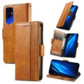 For Tecno Pova 4 Pro CaseNeo Splicing Dual Magnetic Buckle Leather Phone Case(Khaki)