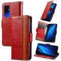 For Tecno Pova 4 Pro CaseNeo Splicing Dual Magnetic Buckle Leather Phone Case(Red)