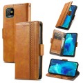 For Tecno Pop 5 CaseNeo Splicing Dual Magnetic Buckle Leather Phone Case(Khaki)