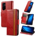 For Tecno Pova Neo 2 CaseNeo Splicing Dual Magnetic Buckle Leather Phone Case(Red)