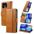 For Tecno Spark 10 CaseNeo Splicing Dual Magnetic Buckle Leather Phone Case(Khaki)