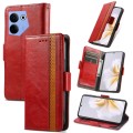 For Tecno  Camon 20 / 20 Pro 4G CaseNeo Splicing Dual Magnetic Buckle Leather Phone Case(Red)