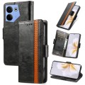 For Tecno Camon 20 Premier CaseNeo Splicing Dual Magnetic Buckle Leather Phone Case(Black)