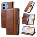 For Tecno Camon 20 Premier CaseNeo Splicing Dual Magnetic Buckle Leather Phone Case(Brown)
