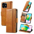 For Tecno Spark 20C / GO 2024 CaseNeo Splicing Dual Magnetic Buckle Leather Phone Case(Khaki)