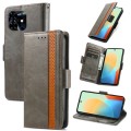 For Tecno Pop 8 4G CaseNeo Splicing Dual Magnetic Buckle Leather Phone Case(Gary)