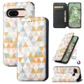 For Google Pixel 8a CaseNeo Colorful Magnetic Leather Phone Case(Rhombus)