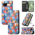 For Google Pixel 6 Pro CaseNeo Colorful Magnetic Leather Phone Case(Rhombus Mandala)