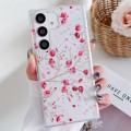 For Samsung Galaxy S24+ 5G Spring Garden Epoxy TPU Phone Case(F03 Red Plum)