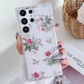 For Samsung Galaxy S23 Ultra 5G Spring Garden Epoxy TPU Phone Case(F04 French Flowers)