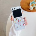 For Samsung Galaxy  Z Flip3 Spring Garden Epoxy TPU Phone Case(F01 Love of Butterfly)