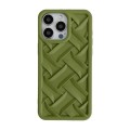 For iPhone 15 Pro Max 3D Weave TPU Phone Case(Green)