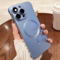 For iPhone 15 Pro Frameless MagSafe PC Phone Case(Far peak Blue)