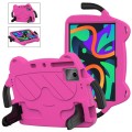 For Lenovo Xiaoxin Pad 2024/Tab M11 Ice Baby EVA Shockproof Hard PC Tablet Case(Rose Red+Black)