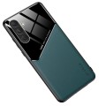 For Samsung Galaxy S24+ 5G All-inclusive Leather Organic Glass Phone Case with Metal Iron Sheet(Gree