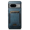 For Google Pixel 8 Suteni H17 Oil Eax Leather Detachable Wallet Phone Case(Blue)