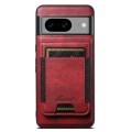 For Google Pixel 7a Suteni H17 Oil Eax Leather Detachable Wallet Phone Case(Red)