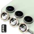 For Samsung Galaxy S24 5G ENKAY Hat-Prince 9H Rear Camera Lens Glitter Aluminium Alloy Tempered Glas
