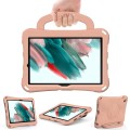 For Samsung Galaxy Tab A8 10.5 2021 Handle Football Shaped EVA Shockproof Tablet Case(Light Pink)