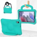 For Samsung Galaxy Tab A7 Lite 8.7 T220/T225 Handle Football Shaped EVA Shockproof Tablet Case(Mint