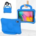 For Samsung Galaxy Tab A 8.0 T290/T295 Handle Football Shaped EVA Shockproof Tablet Case(Blue)