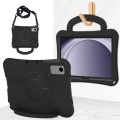 For Samsung Galaxy Tab A9+ 10.95 2023 Handle Football Shaped EVA Shockproof Tablet Case(Black)