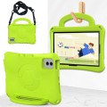 For Samsung Galaxy Tab S8 11 X700N 2022 Handle Football Shaped EVA Shockproof Tablet Case(Grass Gree