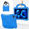 For iPad Air 10.9 2022 / 2020 Handle Football Shaped EVA Shockproof Tablet Case(Blue)