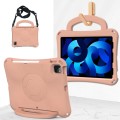 For iPad Air 10.9 2022 / 2020 Handle Football Shaped EVA Shockproof Tablet Case(Light Pink)