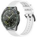 For Huawei Watch GT3 SE 22mm Textured Silicone Solid Color Watch Band(White)