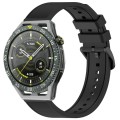 For Huawei Watch GT3 SE 22mm Textured Silicone Solid Color Watch Band(Black)