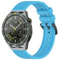 For Huawei Watch GT3 SE 22mm Textured Silicone Solid Color Watch Band(Sky Blue)