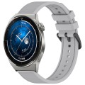 For Huawei Watch GT3 Pro 46mm 22mm Textured Silicone Solid Color Watch Band(Grey)
