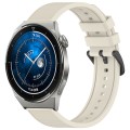 For Huawei Watch GT3 Pro 46mm 22mm Textured Silicone Solid Color Watch Band(Starlight)