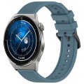 For Huawei Watch GT3 Pro 46mm 22mm Textured Silicone Solid Color Watch Band(Rock Cyan)