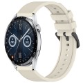 For Huawei Watch GT3 46mm 22mm Textured Silicone Solid Color Watch Band(Starlight)