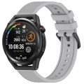 For Huawei Watch GT Runner 22mm Textured Silicone Solid Color Watch Band(Grey)