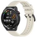 For Huawei Watch GT Runner 22mm Textured Silicone Solid Color Watch Band(Starlight)