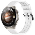 For Huawei Watch 4 Pro 22mm Textured Silicone Solid Color Watch Band(White)