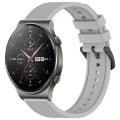 For Huawei GT2 Pro 22mm Textured Silicone Solid Color Watch Band(Grey)