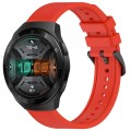 For Huawei Watch GT 2E 22mm Textured Silicone Solid Color Watch Band(Red)