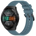 For Huawei Watch GT 2E 22mm Textured Silicone Solid Color Watch Band(Rock Cyan)