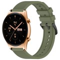 For Honor Watch GS 3 22mm Textured Silicone Solid Color Watch Band(Green)