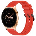 For Honor Watch GS 3 22mm Textured Silicone Solid Color Watch Band(Red)