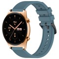 For Honor Watch GS 3 22mm Textured Silicone Solid Color Watch Band(Rock Cyan)