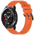 For Honor Watch GS Pro 22mm Textured Silicone Solid Color Watch Band(Orange)