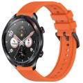 For Honor Watch Dream 22mm Textured Silicone Solid Color Watch Band(Orange)